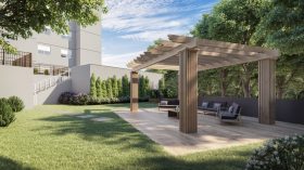 �rea verde com pergolado (450 m�)